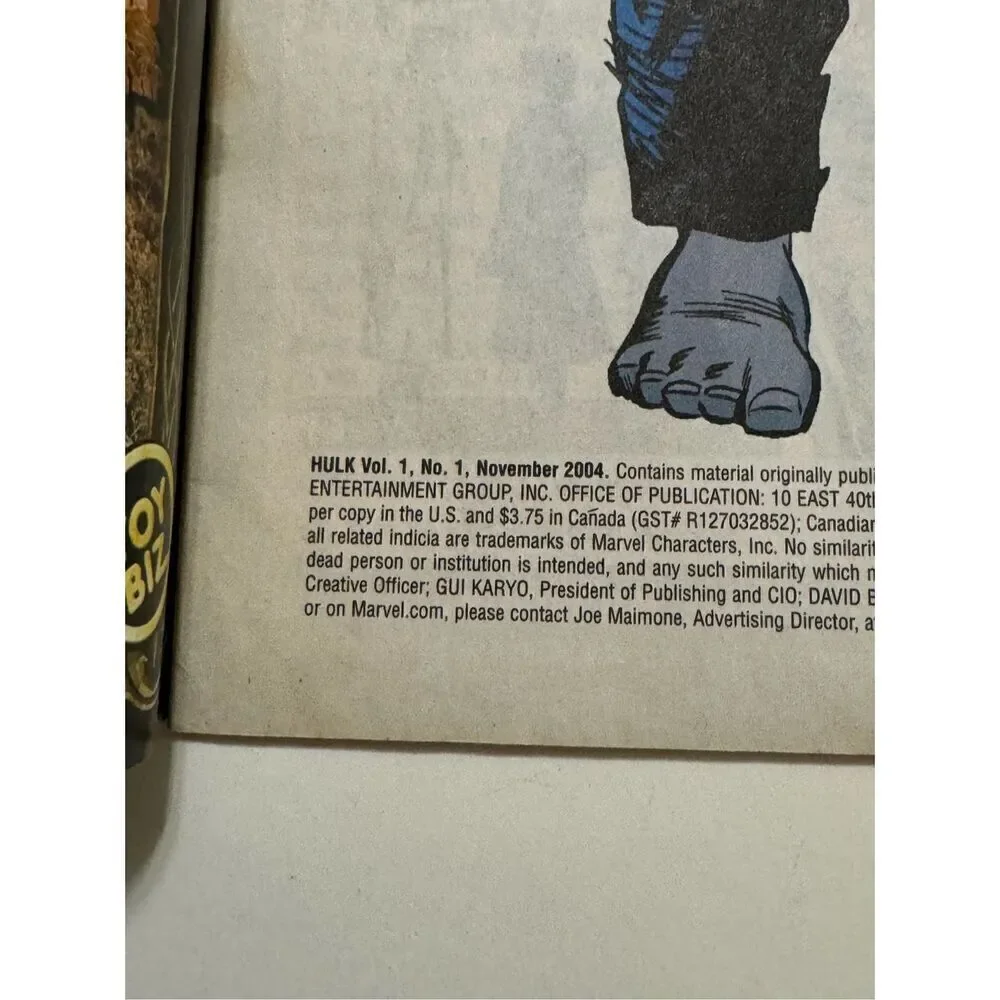 Marvel The Incredible Hulk 1 Toy Biz Reprint Comic Book Not For Sale Version